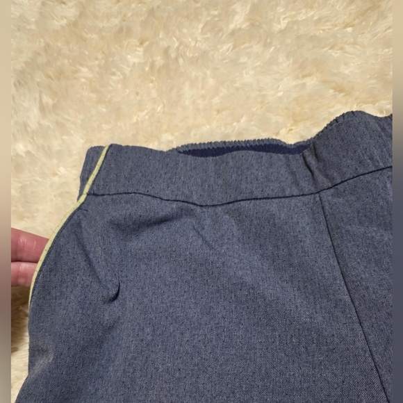 Adidas Blue Flat Front Shorts with Elastic Waistband Size Medium EUC - Picture 3 of 6